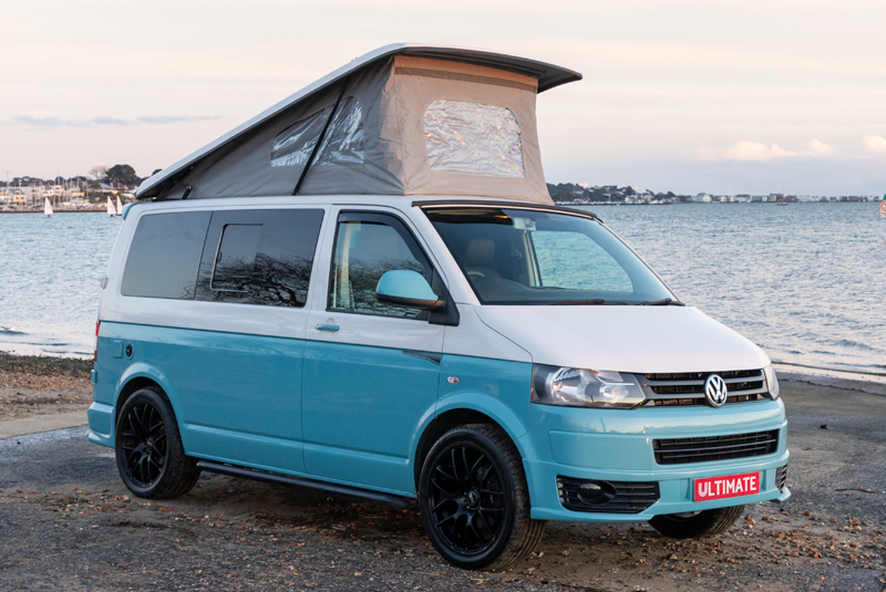 VW Transporter T5.1 140bhp SWB Monte Carlo Sportline - Front Right Roof Up