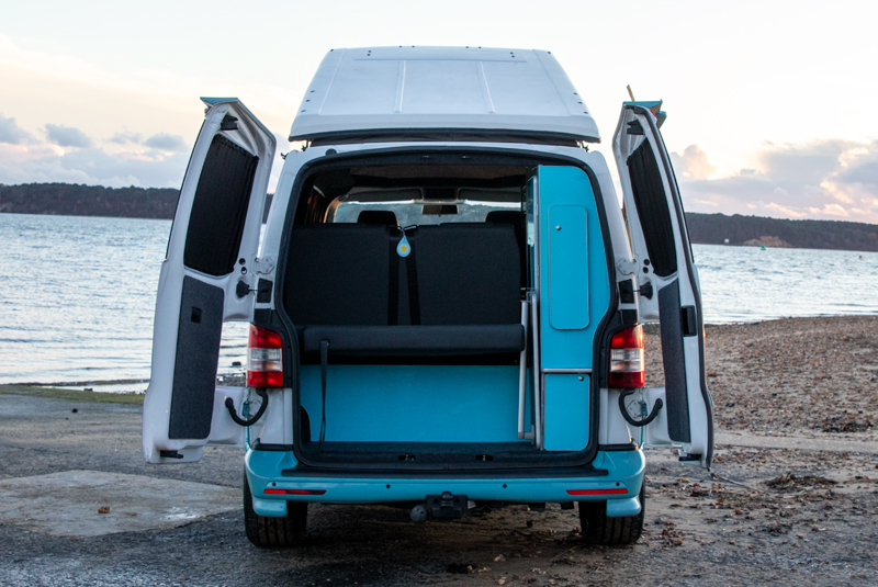 VW Transporter T5.1 140bhp SWB Monte Carlo Sportline - Rear Doors Open Roof Up