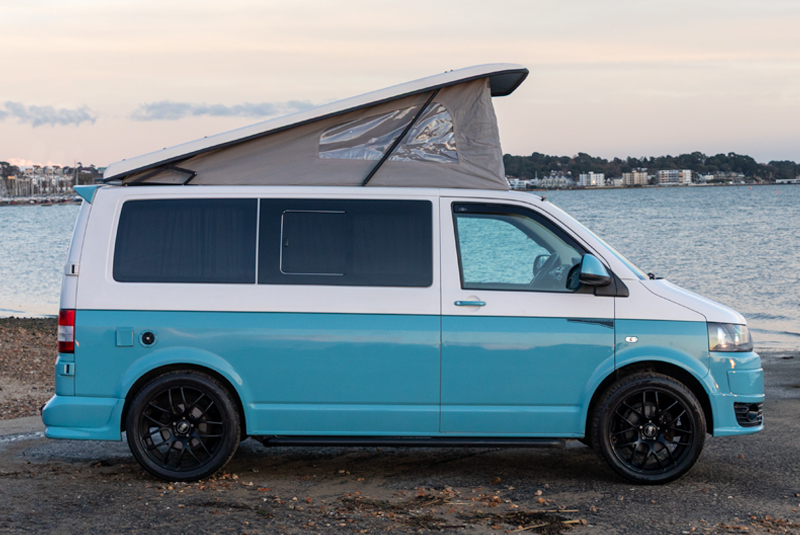 VW Transporter T5.1 140bhp SWB Monte Carlo Sportline - Right Side Roof Up