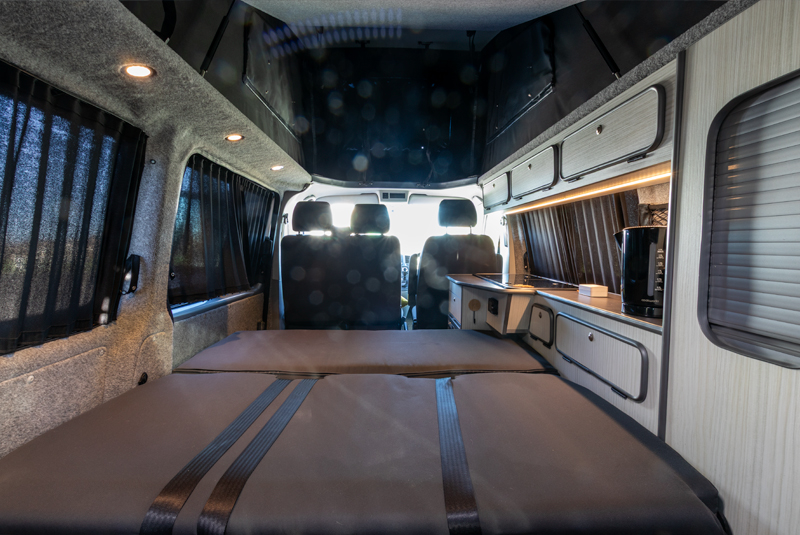 VW Transporter T5.1 140bhp SWB Sportline - Rear Looking Through