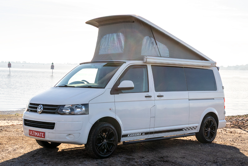 Transporter T5.1 Camper King Monte Carlo - Front Left Roof Up
