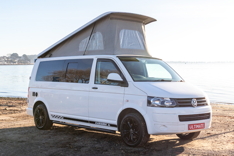 Transporter T5.1 Camper King Monte Carlo - Front Right Roof Up