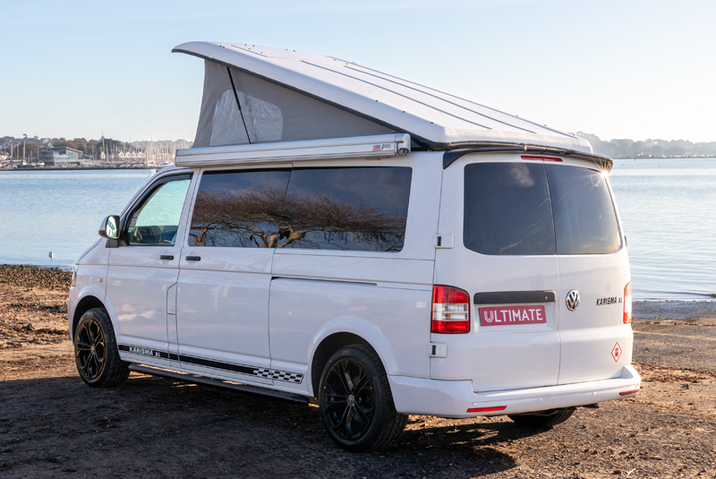 Transporter T5.1 Camper King Monte Carlo - Rear Left Roof Up