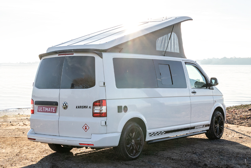 Transporter T5.1 Camper King Monte Carlo - Rear Right Roof Up