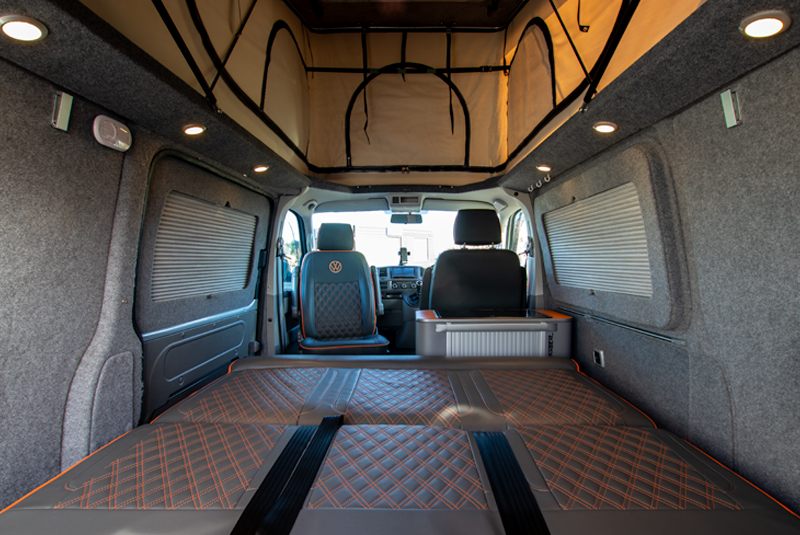 VW Transporter T5.1 140bhp SWB Highline - Rear Looking Through Middle