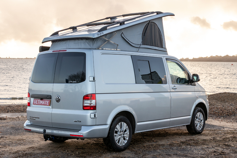 VW Transporter T5.1 140bhp SWB Highline - Rear Right Roof Up