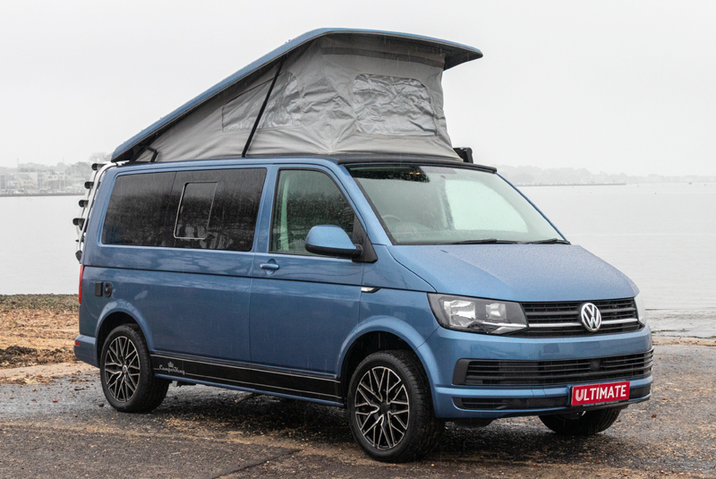 VW Transporter T6 140bhp DSG SWB Camper King - Front Right Roof Up
