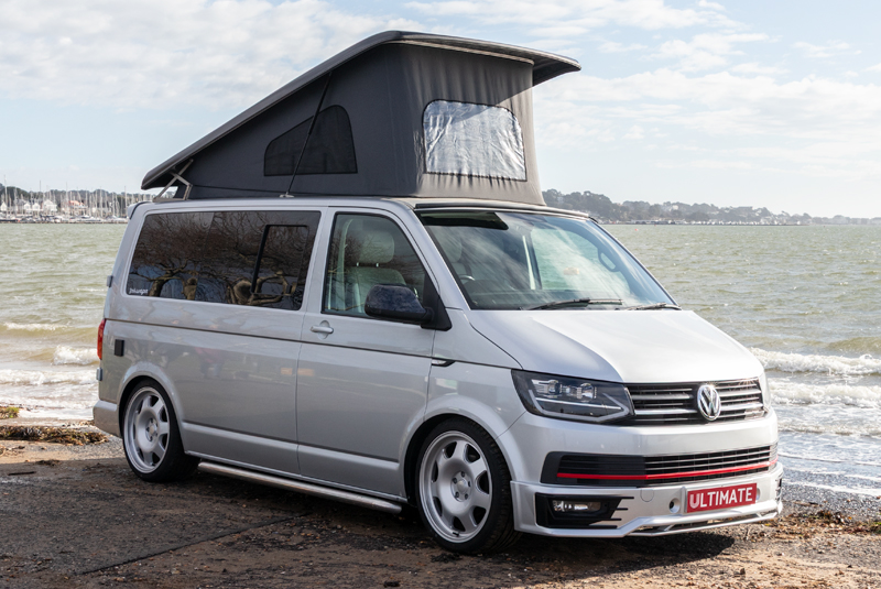VW Transporter T6 140bhp SWB Sportline - Front Right Roof Up