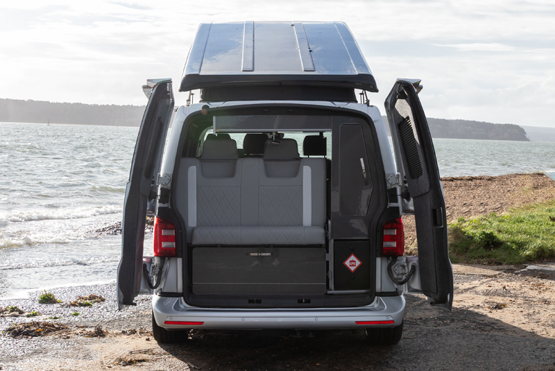 VW Transporter T6 140bhp SWB Sportline - Rear Doors Open Roof Up