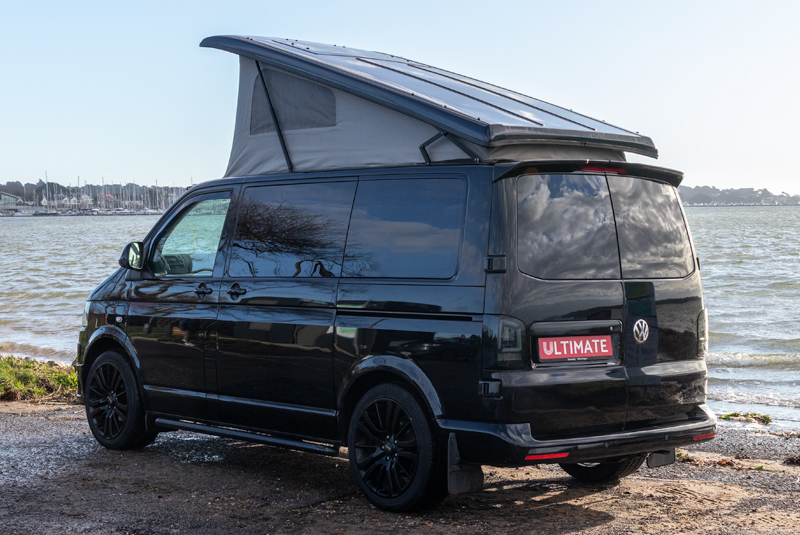 VW Transporter T5.1 130bhp SWB Sportline - Rear Left Roof Up