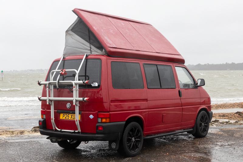 VW Transporter T4 84bhp SWB Camper - Rear Right Roof Up