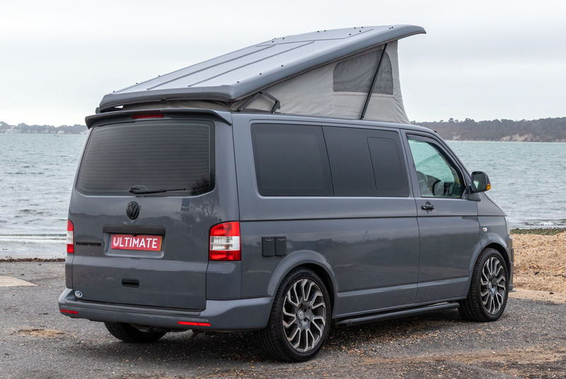 VW Transporter T5.1 140bhp SWB Autohaus Sportline - Rear Right Roof Up