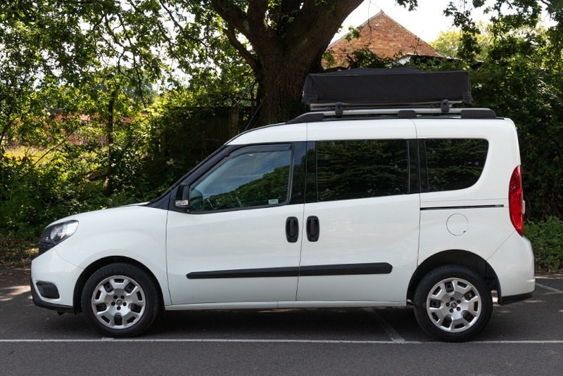 Fiat Doblo 1.6 Multi Jet Redcote camper with Tentbox - Left Side