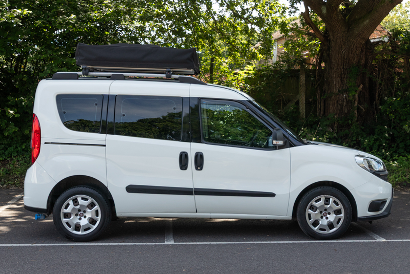 Fiat Doblo 1.6 Multi Jet Redcote camper with Tentbox - Right Side