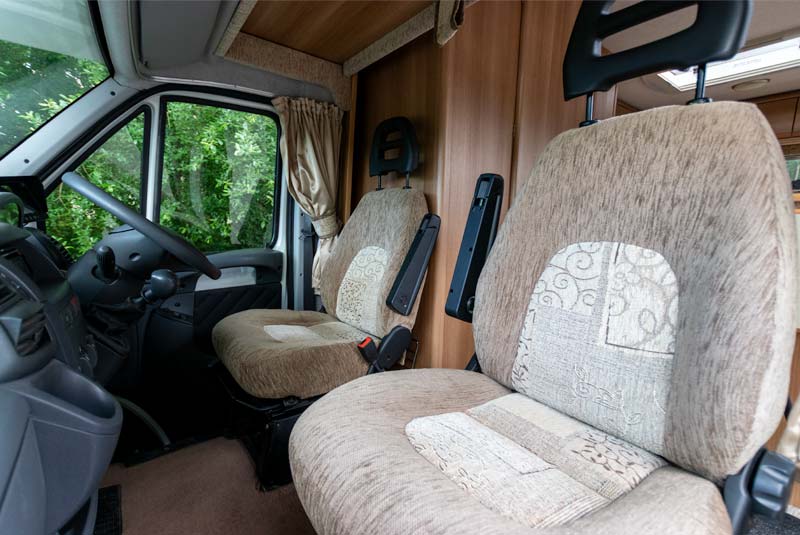 Autocruise Starlight Cab Over Sleeper - Front Seat