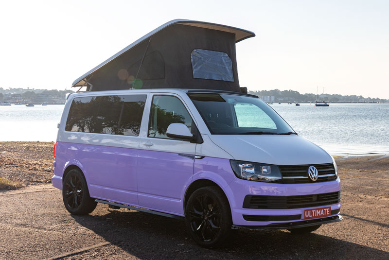 VW Transporter T6 140bhp Sportline Camper - Front Right Roof Up