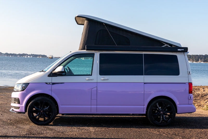 VW Transporter T6 140bhp Sportline Camper - Left Side Roof Up