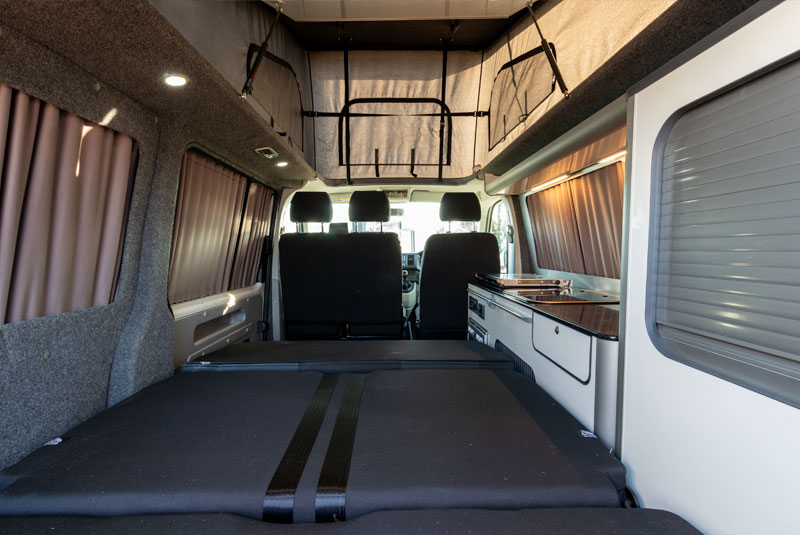 VW Transporter T6 140bhp Sportline Camper - Rear Looking Through