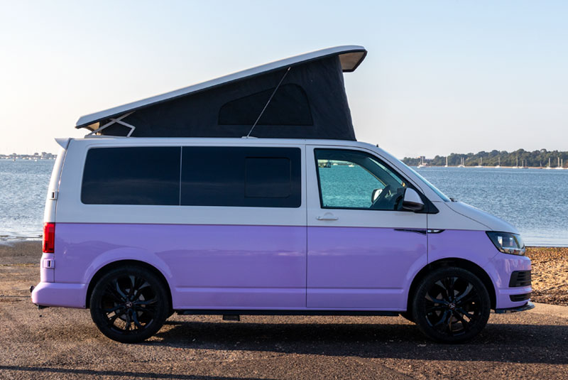 VW Transporter T6 140bhp Sportline Camper - Right Side Roof Up
