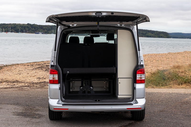 VW Transporter T5.1 140bhp Camper Tailgate - Rear Doors Open