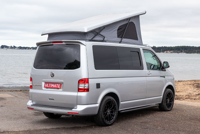 VW Transporter T5.1 140bhp Camper Tailgate - Rear Right Roof Up