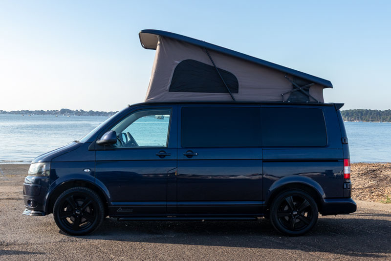 VW Transporter T5.1 140bhp SWB Highline Autohaus Ashton - Left Side Roof Up