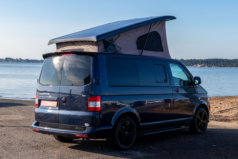 VW Transporter T5.1 140bhp SWB Highline Autohaus Ashton - Rear Right Roof Up