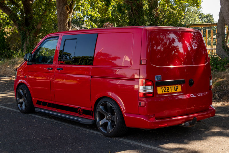 VW Transporter T5 130bhp Day Van SWB Sportline - Rear Left
