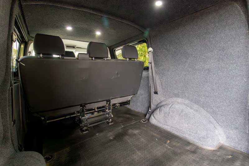 VW Transporter T6 140bhp SWB Kombi - Rear Looking Through Left