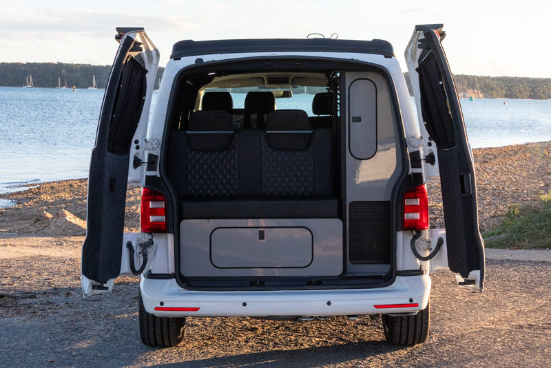 VW Transporter T6 140bhp Camper Sportline - Rear Doors Open