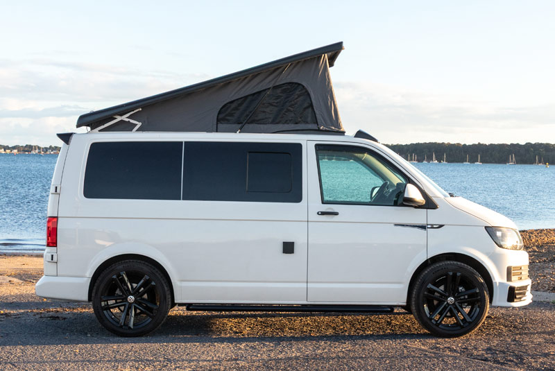 VW Transporter T6 140bhp Camper Sportline - Right Side Roof Up