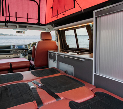 Volkswagen Transporter Red Interior